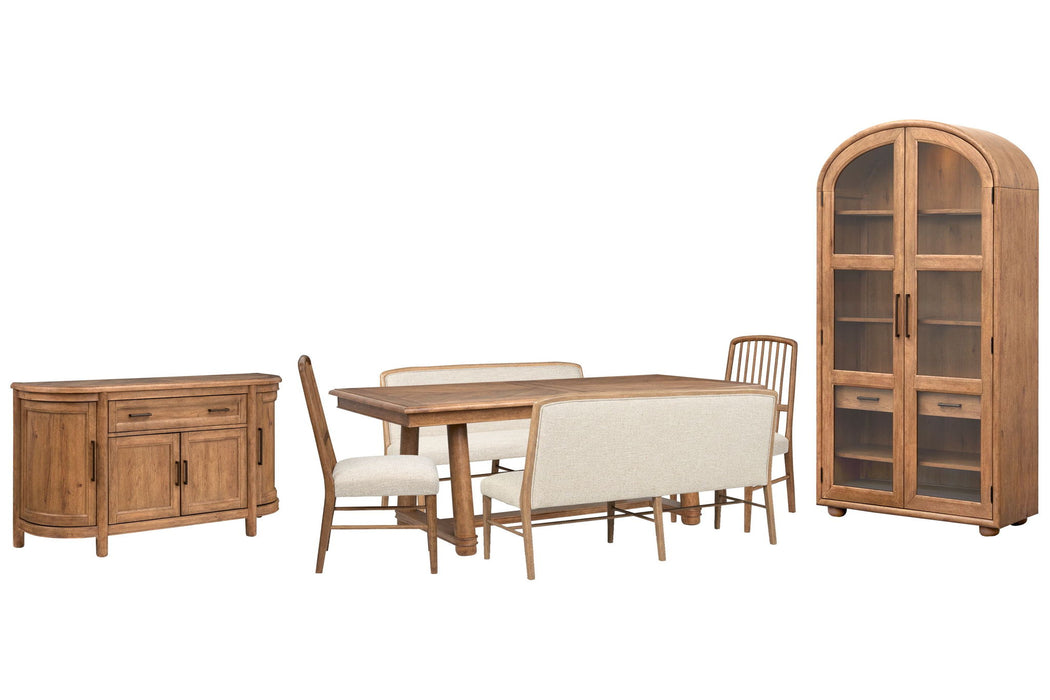 Woodward - Trestle Extendable Dining Table Set Magnussen Furniture