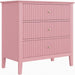 Fluted 3 Drawer Nightstand With Soft Close Slides Home Essentials