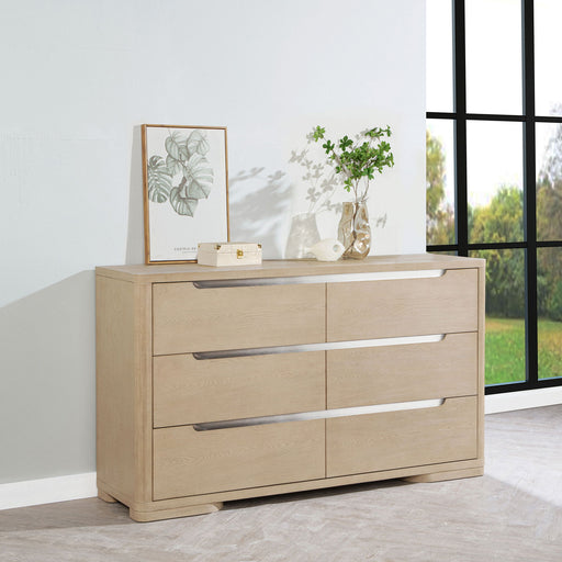 Mirador - 6 Drawer Bedroom Dresser - Natural Furniture Max
