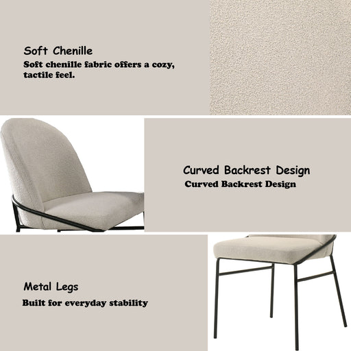 Lark - Side Chair (Set of 2) - Black / Cream Acme