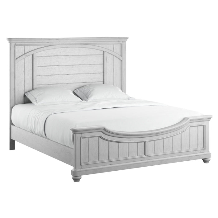 Queen Panel Bed - Gray - Wood Emerald Home