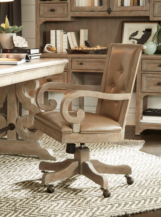 Tinley Park - Fully Upholstered Swivel Chair - Dove Tail Gray Magnussen Furniture
