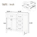 Modern Bathroom Vanity With Sink, Freestanding With Drawers And Doors Hearth and Haven
