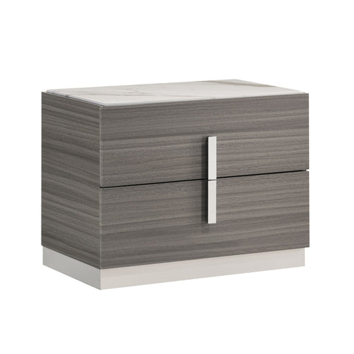 Altima - 2 Drawer Nightstand - Gray Matrix Furniture Group