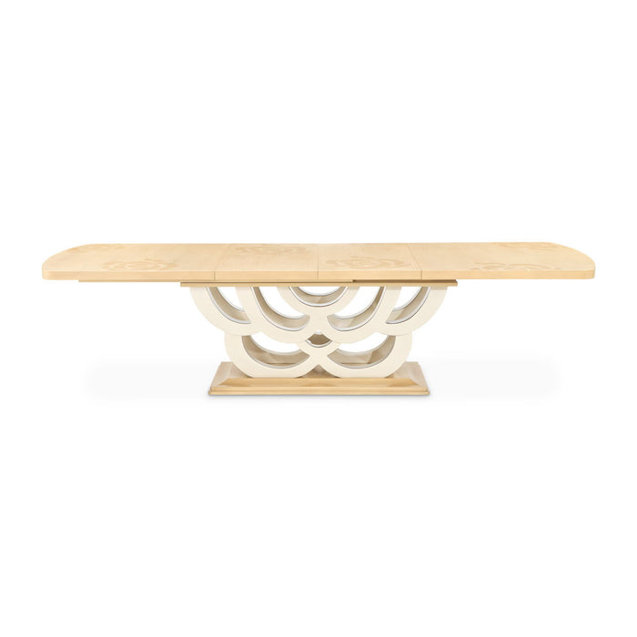 Camellia Field - Rectangular Pedestal Dining Table Michael Amini