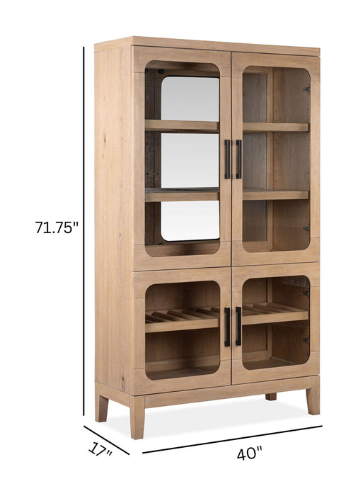 Somerset - Buffet Curio - Butternut and Omari Natural Magnussen Furniture
