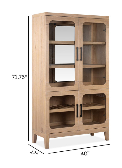 Somerset - Buffet Curio - Butternut and Omari Natural Magnussen Furniture