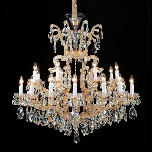 Michael Amini Lighting - La Scala 25-Light Traditional Crystal Chandelier - Gold Michael Amini