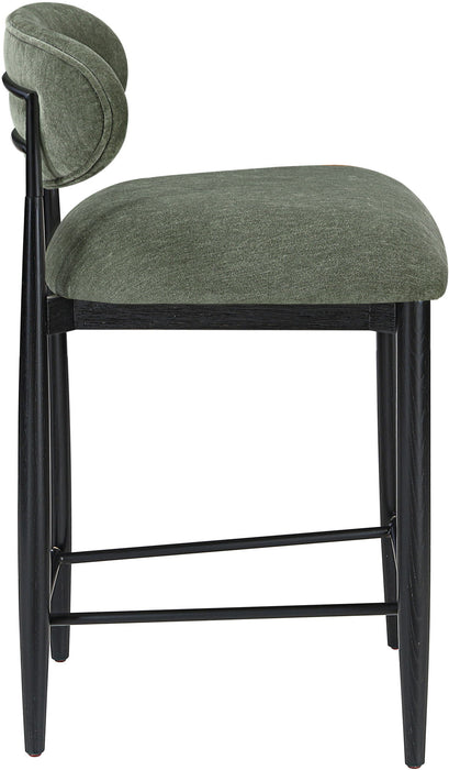 Riccio - Stool - Black Frame Meridian Furniture