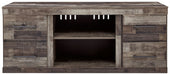 Derekson - LG TV Stand w/Fireplace Option - Multi Gray Signature Design by Ashley®