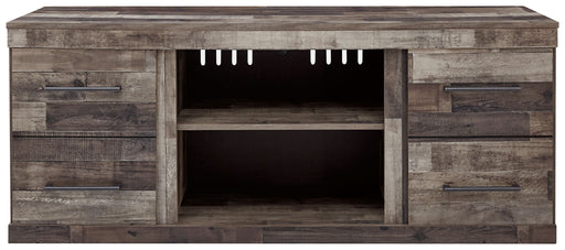 Derekson - LG TV Stand w/Fireplace Option - Multi Gray Signature Design by Ashley®