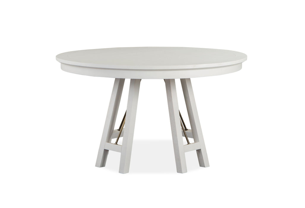 Heron Cove - Round Dining Table - Chalk White Magnussen Furniture