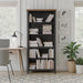 High 5 Shelf Bookcase - Black / Whiskey Home Essentials