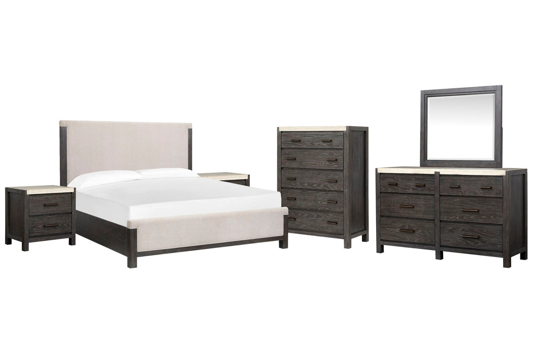 Plum Creek - Upholstered Panel Bedroom Set Magnussen Furniture