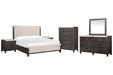 Plum Creek - Upholstered Panel Bedroom Set Magnussen Furniture