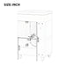Modern Bathroom Vanity With Sink, Adjustable 2 Tier Shelf Hearth and Haven