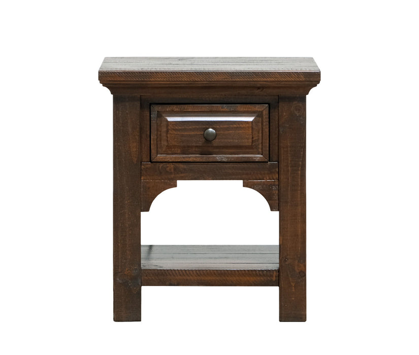 1 Drawer Nightstand - Brown Emerald Home
