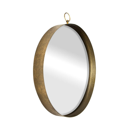 Round Mirror, Circle Mirror With Iron Frame For Living Room Bedroom Vanity Entryway, Hallway Daily Nest