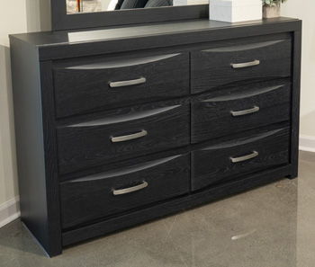 Stabotta - Six Drawer Dresser - Black Signature Design by Ashley®