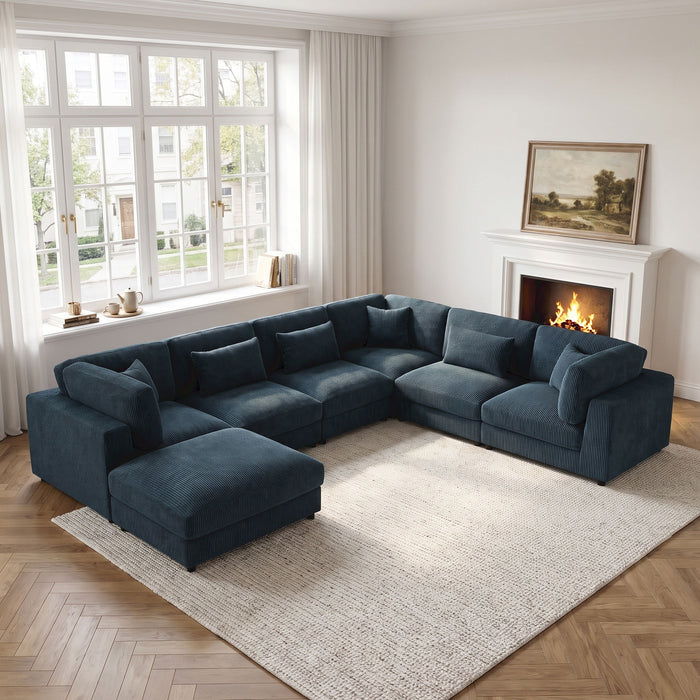 Upholstered Modular Sectional & Custom Configuration Home Essentials