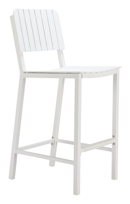 Kayu - Outdoor Barstool - White Zuo Modern