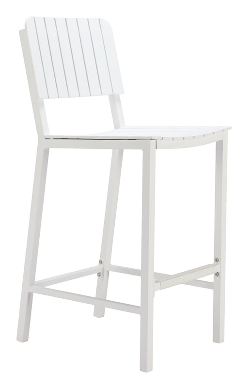Kayu - Outdoor Barstool - White Zuo Modern