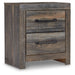 Drystan - Two Drawer Night Stand - Brown / Beige Signature Design by Ashley®