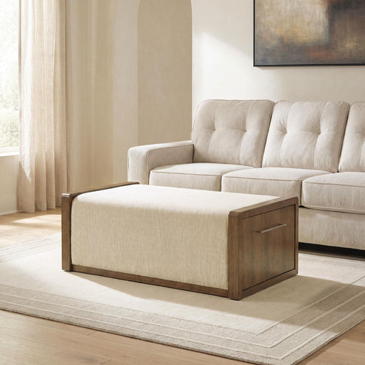 Marxmore - Upholstered Ottoman With Storage - Brown Signature Design by Ashley®