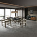 Destin - Side Chair - Light Gray Fabric & Walnut ACME