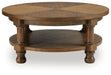 Chadworth - Round Cocktail Table - Medium Brown Signature Design by Ashley®