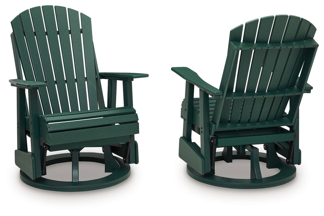 Shell Beach - Swivel Glider Chair - Green Signature Design by Ashley®
