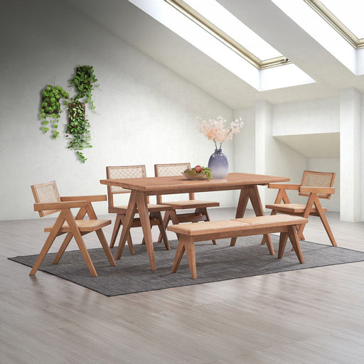 Velentina - Bench - Rattan & Natural ACME