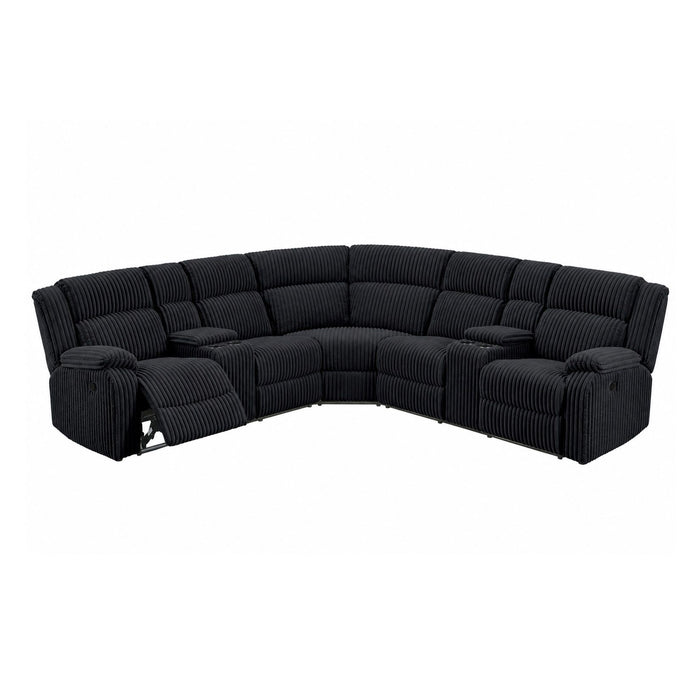 Power Motion Sectional LAF / RAF Loveseat With Console Cup Holders Home Essentials