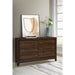 Anza - 6 Drawer Dresser Cabinet - Walnut Furniture Max