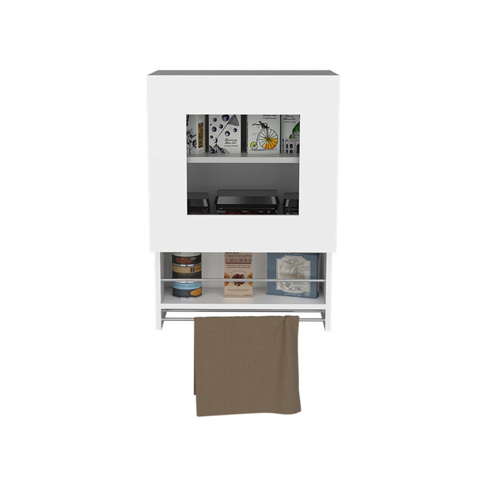 Wall mounted Accent Cabinet With One Shelf - White