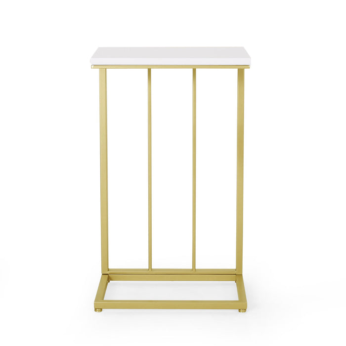 Modern Glam C - Shape End Table Noble House