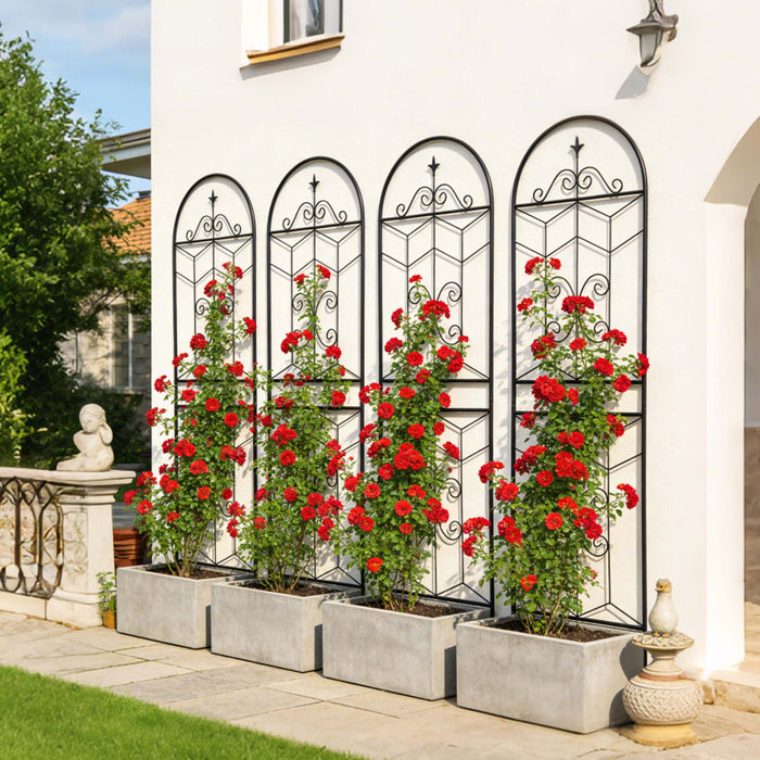 Garden Trellis, Rustproof Support For Climbing Plants Daily Nest