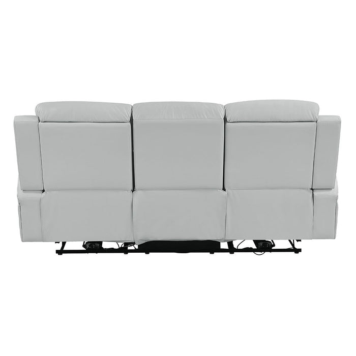 Elonzo - Power Motion Sofa With LED, Power Headrest & Speaker - Light Gray ACME