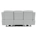 Elonzo - Power Motion Sofa With LED, Power Headrest & Speaker - Light Gray ACME