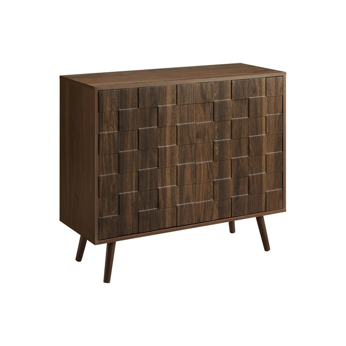 Accent Chest, Storage Cabinet With Adjustable Shelf - Walnut 8th Street