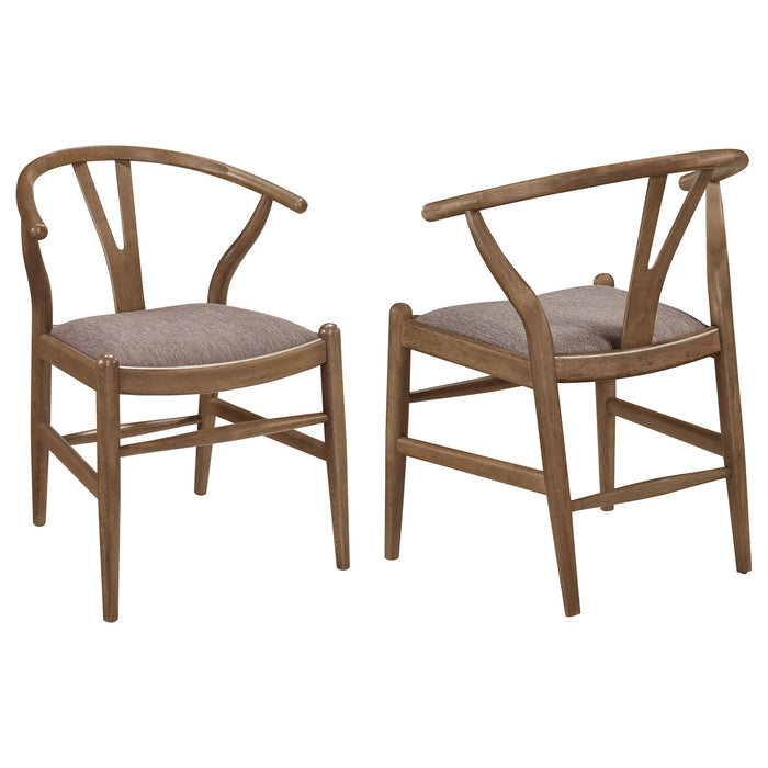 Guinea - Dining Side Chair (Set of 2) - Walnut Furniture Max