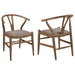 Guinea - Dining Side Chair (Set of 2) - Walnut Furniture Max