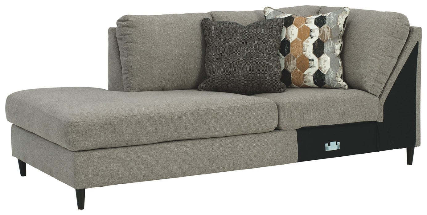 Santasia - LAF Corner Chaise - Gray Dark Ashley®