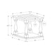 Accent Table, 2 Tier, Square, Traditional - Espresso 8th Street