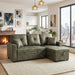 Sectional Sofa With Pull Out Bed, Reversible Chaise Home Essentials