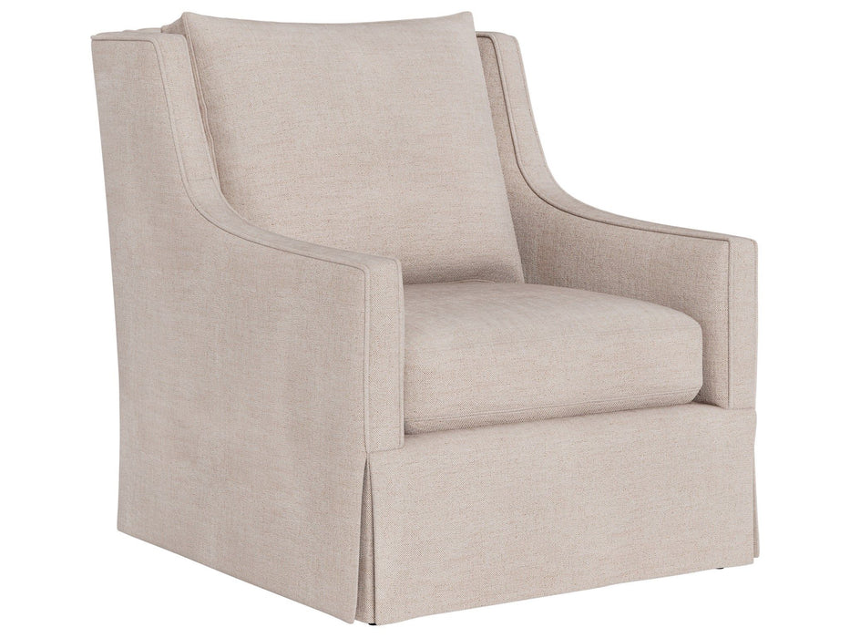 Hudson - Skirted Petite Swivel Glider-Special Order - Beige Universal Furniture