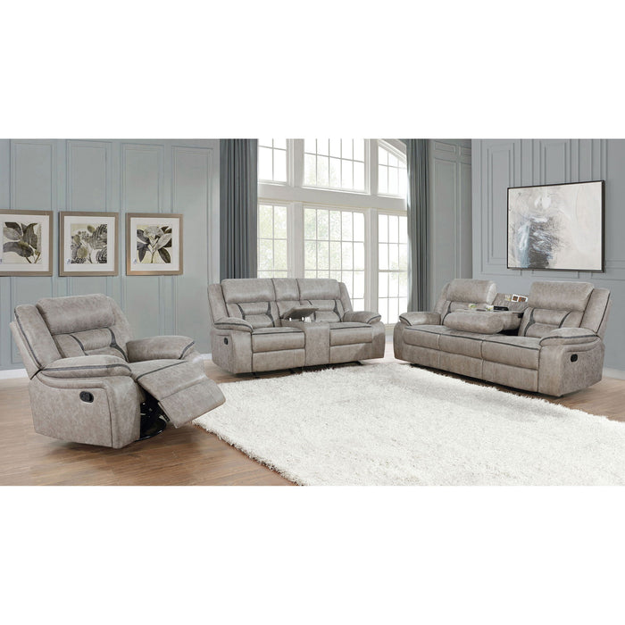 Brazelton - Pillow Top Arm Motion Living Room Set Furniture Max