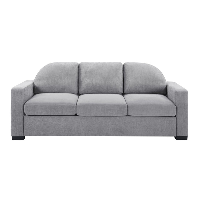 Modern 3 Seater Sofa With Curved Backrest Noble House