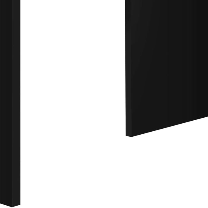 55" L Shape Computer Desk With Three Drawers - Gray And Black