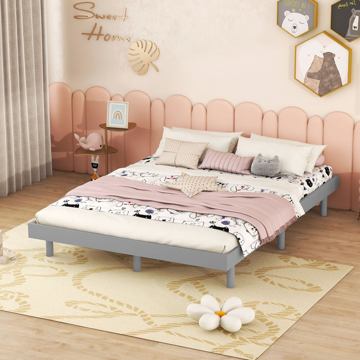 Modern Floating Platform Bed Frame Home Essentials